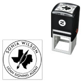 テキサス州モダン公証人公債署名業者 セルフインキングスタンプ (インサイチュ)