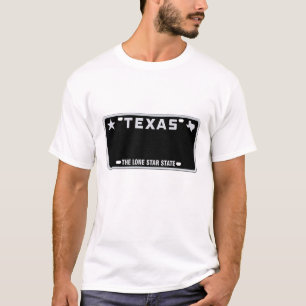 テキサス州ライセンスプレートTシャツ Tシャツ