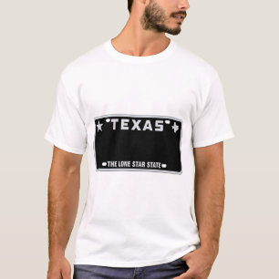 テキサス州ライセンスプレートTシャツ Tシャツ
