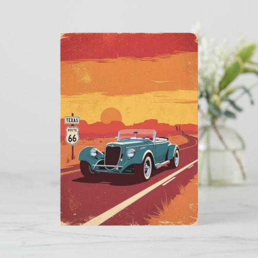 テキサス州ルート66フェスティバルカード 招待状 (スタンド正面)