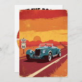 テキサス州ルート66フェスティバルカード 招待状 (正面/裏面)