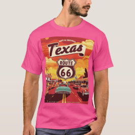 テキサス州ルート66フェスティバル2025 Tシャツ