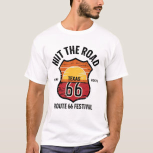 テキサス州ルート66 Tシャツ