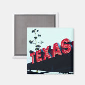 テキサス州レッドネオンライトUSAアメリカ マグネット (正面/裏面)
