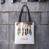 テキサス州レディースファッションカウボーイブーツオレンジカスタム色 トートバッグ