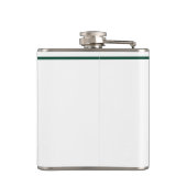 テキサス州レディースファッションカウボーイブーツ金ゴールドグリーン フラスク (裏面)