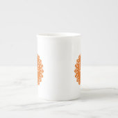 テキサス州ロンガーズバッジロゴデザイン ボーンチャイナマグカップ (正面)