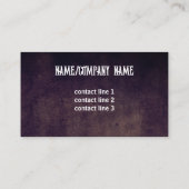 テキサス州ロングウカウルソルトカスタムンブラウン 名刺 (裏面)