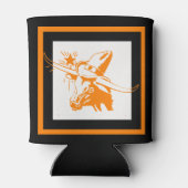 テキサス州ロングホーンとカウボーイハット 缶クーラー (裏面)