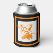 テキサス州ロングホーンとカウボーイハット 缶クーラー (缶裏面)