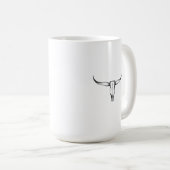 テキサス州ロングホーンスカル コーヒーマグカップ (正面右)