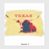 テキサス州ロングホーンテキサス州カットアウトシール シール (シート)