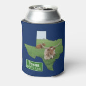 テキサス州ロングホーン州ライン記号 缶クーラー (缶裏面)