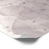 テキサス州ロングホーン水彩写真ファインアート抽象芸術 ポスター (角)