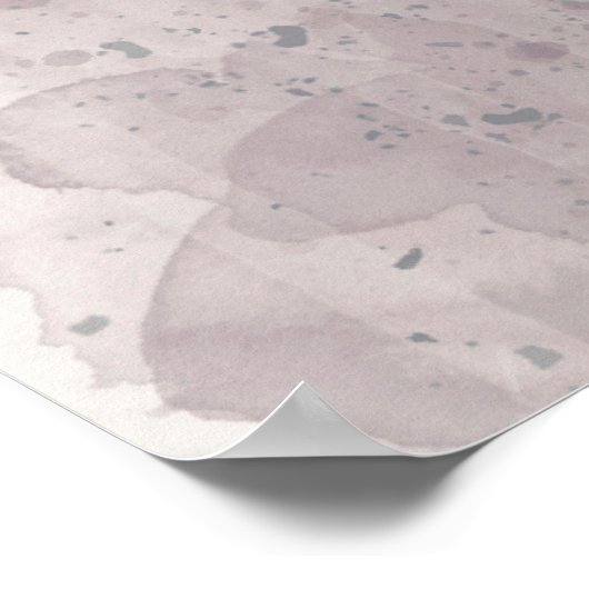 テキサス州ロングホーン水彩写真ファインアート抽象芸術 ポスター (角)