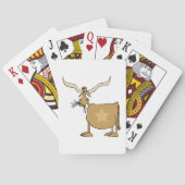 テキサス州ロングホーン牛 トランプ (裏面)