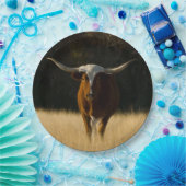 テキサス州ロングホーン紙プレート ペーパープレート (パーティー)