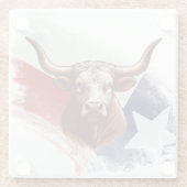 テキサス州ロングホーン ガラスコースター (裏面)