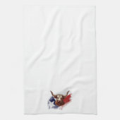 テキサス州ロングホーン キッチンタオル (縦)