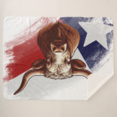 テキサス州ロングホーン シェルパブランケット (正面(横))