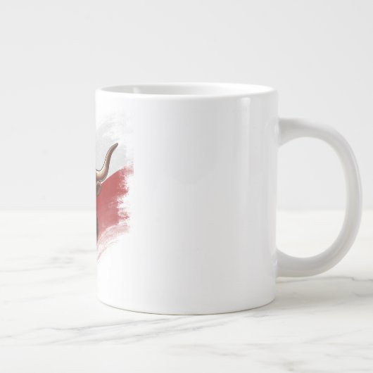 テキサス州ロングホーン ジャンボコーヒーマグカップ (右)