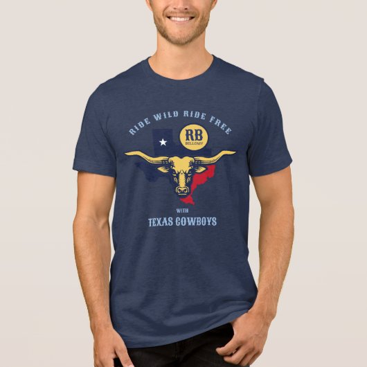 テキサス州ロングホーン トライブレンドTシャツ (正面)
