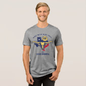 テキサス州ロングホーン トライブレンドTシャツ (正面全面)