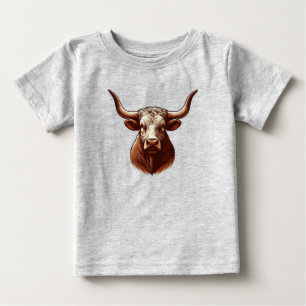 テキサス州ロングホーン ベビーTシャツ