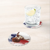 テキサス州ロングホーン ペーパーコースター (インサイチュ)