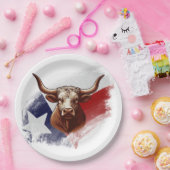 テキサス州ロングホーン ペーパープレート (パーティー)