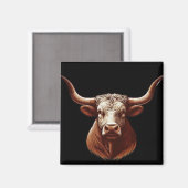 テキサス州ロングホーン マグネット (正面/裏面)