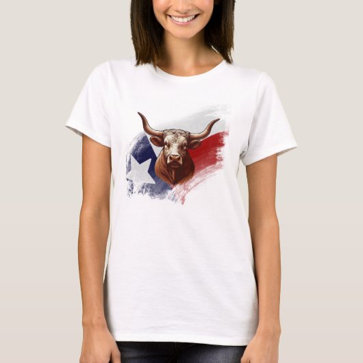 テキサス州ロングホーン Tシャツ (正面)
