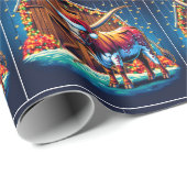 テキサス州ロングーンスタンドバイクリスマスバーン ラッピングペーパー (ロールコーナー)