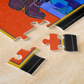 テキサス州ローンスターカウボーイ ジグソーパズル (側面)