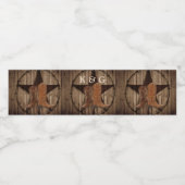 テキサス州ローンスターカントリー西カウボーイ結婚ズ ペットボトルラベル (シングルラベル)