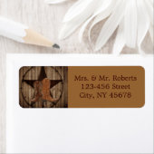 テキサス州ローンスターカントリー西カウボーイ結婚ズ ラベル (インサイチュ)