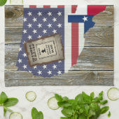 テキサス州ローンスターデュリングピスターズ最も指名手札 キッチンタオル (折り畳み)