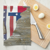 テキサス州ローンスターデュリングピスターズ最も指名手札 キッチンタオル (四つ折り)