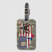 テキサス州ローンスターデュリングピスターズ最も指名手札 ラゲッジタグ (正面縦)