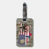 テキサス州ローンスターデュリングピスターズ最も指名手札 ラゲッジタグ (裏面縦)