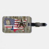 テキサス州ローンスターデュリングピスターズ最も指名手札 ラゲッジタグ (裏面横)