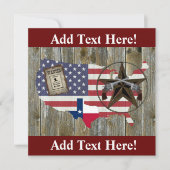 テキサス州ローンスターデュリングピスターズ最も望んでいたサインI 招待状 (正面)