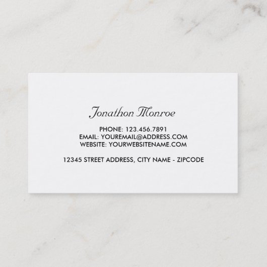 テキサス州ローンスター国旗の効果音山 名刺 (裏面)