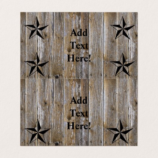 テキサス州ローンスター州アメリカ国旗 名刺 (内部フラット)