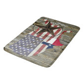 テキサス州ローンスター州旗の地図 バスマット (アングル)