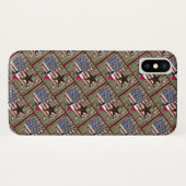 テキサス州ローンスター州旗の地図 Case-Mate iPhoneケース (裏面(横))