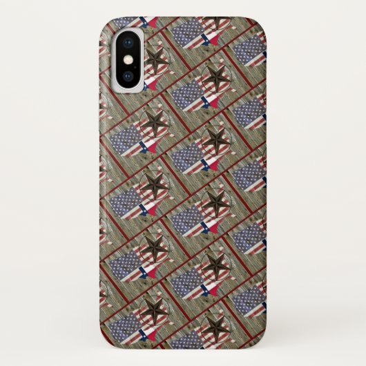 テキサス州ローンスター州旗の地図 Case-Mate iPhoneケース (裏面)