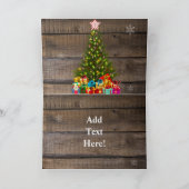 テキサス州ローンスター州旗マップホリデーカード シーズンカード (内部)