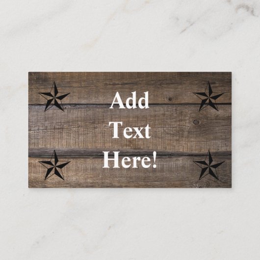 テキサス州ローンスター州旗マップ名刺 名刺 (裏面)