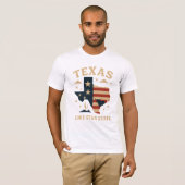 テキサス州ローンスター州 – 強度とIdeのシンボル Tシャツ (正面フル)